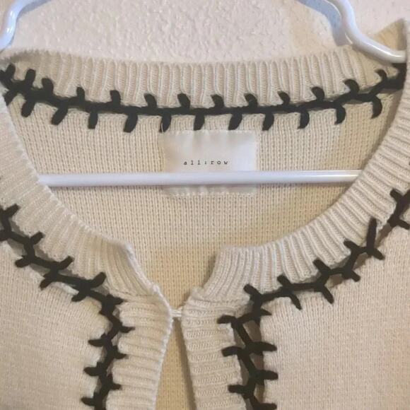 all:row knit long cardigan size Large - Picture 3 of 8